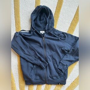 American Giant navy blue hoodie zip up